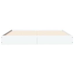 Berkfield Home Bed Frame without Mattress White 135x190 cm Double Engineered Wood - thumbnail 4