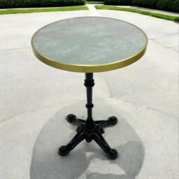 NESTLUNE Bistro Table, Paris Cafe Table, Side Table, Coffee Shop Tables in Green - Size: 100 cm x 15 cm - thumbnail 3