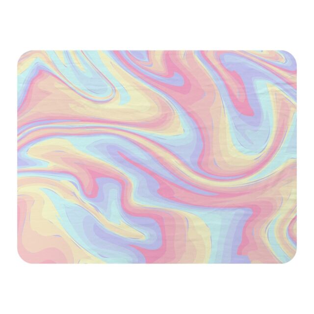 Benjamin Tate Design Colorful Marble Blanket in Natural - Size: 120 cm x 150 cm - image 1