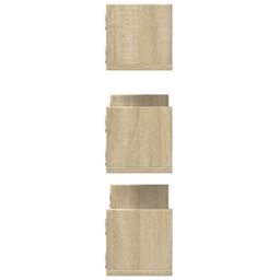 Berkfield Home Wall Shelves 3 pcs Sonoma Oak 58x18x18 cm Engineered Wood in Brown - Size: 58 x 18 x 18 cm - thumbnail 5
