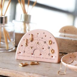Lisa Angel Women's Celestial Pink Earring Holder in Baby Pink - thumbnail 2