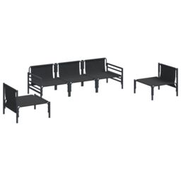 Berkfield Home Garden Sofa Set 5 pcs Anthracite Steel - thumbnail 7
