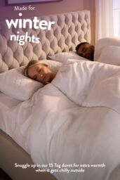 Slumberdown Warm Winter Nights 15 Tog Winter Duvet in White - Size: King - thumbnail 2