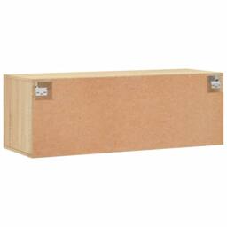 Berkfield Home Wall Cabinet Sonoma Oak 100x36.5x35 cm Engineered Wood in Light Tan - thumbnail 8