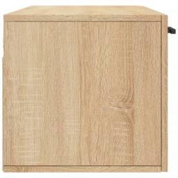 Berkfield Home Wall Cabinet Sonoma Oak 100x36.5x35 cm Engineered Wood in Light Tan - thumbnail 7