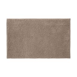 Allure Bath Fashions Chenille Bobble Bath Mat 60 x 90cm - Super Soft Microfibre & Non-Slip in Brown - Size: 60 x 90 cm