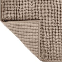 Allure Bath Fashions Chenille Bobble Bath Mat 60 x 90cm - Super Soft Microfibre & Non-Slip in Brown - Size: 60 x 90 cm - thumbnail 4