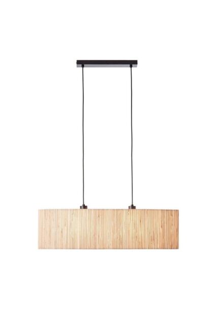 Netlighting Longshore Bar Pendant Ceiling Lamp Natural Seagrass Matt Black - image 1
