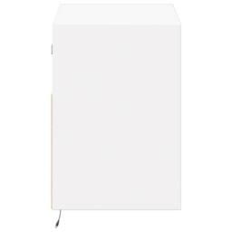 Berkfield Home TV Wall Cabinet with LED Lights White 80x31x45 cm - Size: 80 x 31 x 45 cm - thumbnail 7