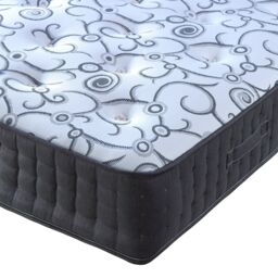 Bedmaster Affinity Pocket Sprung Memory Foam Mattress in Charcoal - Size: Small Single
