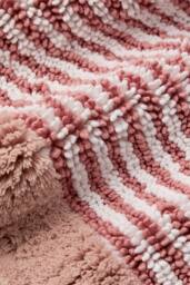 CHRISTY 'Portobello Stripe' Coastal Inspired Bath Rugs in Pink - thumbnail 4