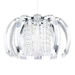 ValueLights Acurva Acrylic Droplets Silver Ceiling Pendant Droplets Shade - thumbnail 2