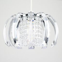 ValueLights Acurva Acrylic Droplets Silver Ceiling Pendant Droplets Shade - thumbnail 3