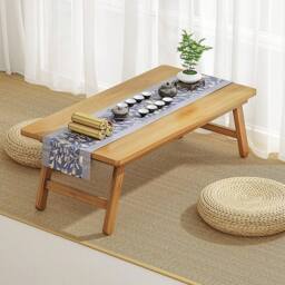 SPETLEK Bamboo Folding Tatami Coffee Table in Brown - Size: 0.6m2 - thumbnail 2