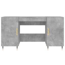 Berkfield Home Elegant Desk Concrete Grey 140x50x75 cm Engineered Wood - Size: 140 x 50 x 75 cm - thumbnail 6