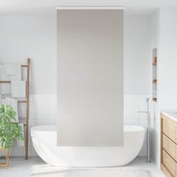 Berkfield Home Shower Roller Blind with Cassette 110x240 cm Fabric Width 106 cm in Grey - thumbnail 2