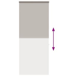 Berkfield Home Shower Roller Blind with Cassette 110x240 cm Fabric Width 106 cm in Grey - thumbnail 5