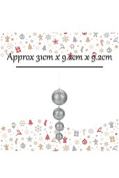 VFM e-Store Christmas Bauble Decoration Hanging Tree Ornament 4 31x9. 2x9. Silver - thumbnail 2