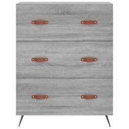 Berkfield Home Highboard Grey Sonoma 69.5x34x180 cm Engineered Wood - thumbnail 8
