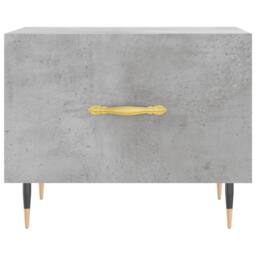 Berkfield Home Decorative Coffee Table Concrete Grey 50x50x40 cm Engineered Wood - Size: 50 x 50 x 40 cm - thumbnail 5