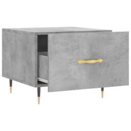 Berkfield Home Decorative Coffee Table Concrete Grey 50x50x40 cm Engineered Wood - Size: 50 x 50 x 40 cm - thumbnail 6