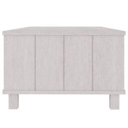Berkfield Home Coffee Table HAMAR White 100x55x35 cm Solid Wood Pine - Size: 100 x 55 x 35 cm - thumbnail 6