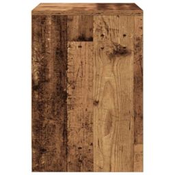 Berkfield Home Bedside Cabinets 2 pcs with Drawer Old Wood 40x34x50 cm in Brown - Size: 40 x 34 x 50 cm - thumbnail 7