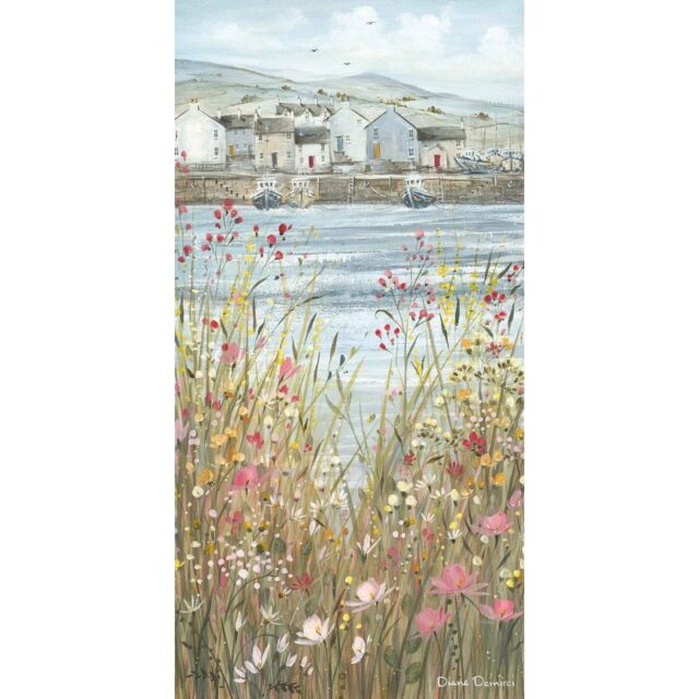 Diane Demirci Boats & Blooms II Print in Bottle Green - image 1