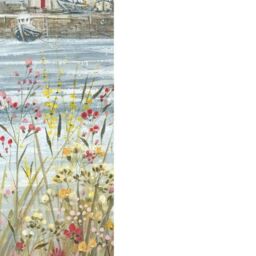 Diane Demirci Boats & Blooms II Print in Bottle Green - thumbnail 2