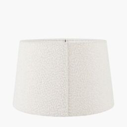 Ruma White Boucle Tapered Lampshade - Size: 18 inches - thumbnail 3