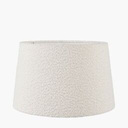 Ruma White Boucle Tapered Lampshade - Size: 18 inches - thumbnail 2
