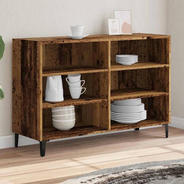 Berkfield Home Sideboard Old Wood 103.5x35x70 cm Engineered Wood in Brown - image 1