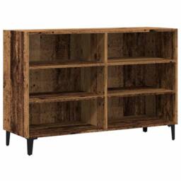 Berkfield Home Sideboard Old Wood 103.5x35x70 cm Engineered Wood in Brown - thumbnail 3
