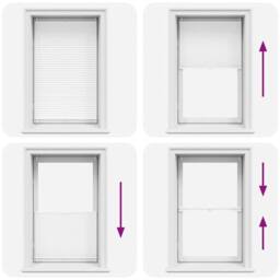 Berkfield Home Plisse Blind 90x150cm White Pleated Blind - Size: 90x150 cm - thumbnail 6