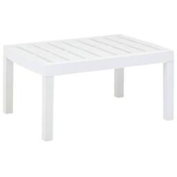 Berkfield Home Garden Table White 78x55x38 cm Plastic - Size: 78 x 55 x 38 cm - thumbnail 2