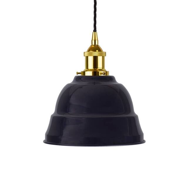SE Home Navy Blue Lincoln Pendant Light - Gold - Black Twisted - image 1
