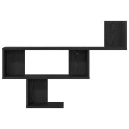 Berkfield Home Wall Shelf Black Oak 100x15x70 cm Engineered Wood - Size: 100 x 15 x 70 cm - thumbnail 5