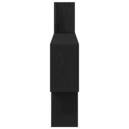 Berkfield Home Wall Shelf Black Oak 100x15x70 cm Engineered Wood - Size: 100 x 15 x 70 cm - thumbnail 6