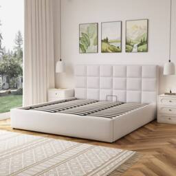 Artemis Home Richwood Fabric 180cm Superking Ottoman Bed Frame with Storage - Beige - Size: Super King - thumbnail 3