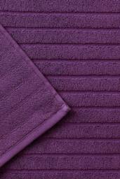 CHRISTY 'Prism' Luxury 100% Turkish Cotton Bath Mats in Purple - thumbnail 2