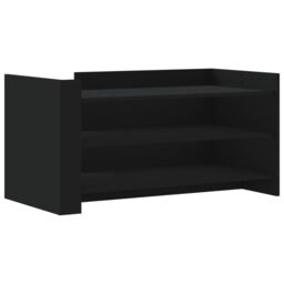 Berkfield Home Coffee Table Black 100x50x50 cm Engineered Wood - Size: 100 x 50 x 50 cm - thumbnail 2