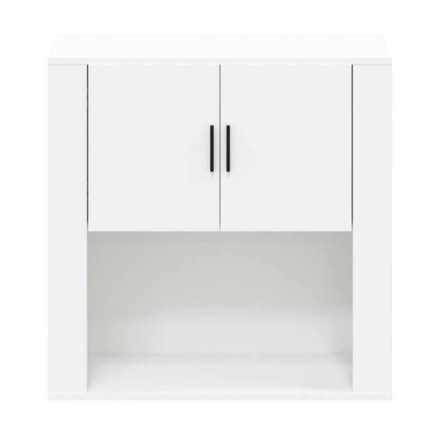 Berkfield Home Wall Cabinet White 80x33x80 cm Engineered Wood - Size: 80 x 33 x 80 cm - image 1