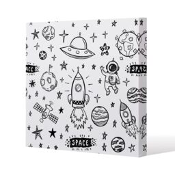 Benjamin Tate Design Doodle space (Canvas Print) / 101 x 101 x 4cm in Natural - Size: 101 x 101 x 4 cm - thumbnail 1