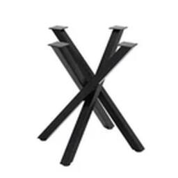 EONLION Heavy Duty Criss Cross Metal Table Legs in Black - thumbnail 3