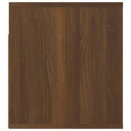 Berkfield Home Elegant Wall-mounted Bedside Cabinets 2 pcs Brown Oak 50x36x40 cm - Size: 50 x 36 x 40 cm - thumbnail 8