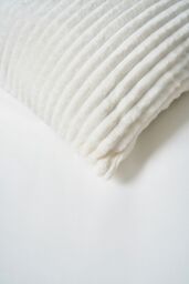 BHS Luxury Ribbon Velvet Cushion in Cream - Size: 45 cm x 45 cm - thumbnail 3