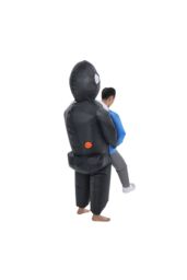 Living and Home Halloween Scary Zombie Hostage Inflatable Costume for Adults in Black - thumbnail 3