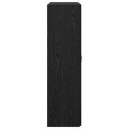 Berkfield Home Office Cabinet Black oak 60 x 32 x 115 cm Engineered wood - thumbnail 7