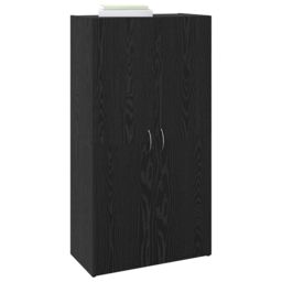 Berkfield Home Office Cabinet Black oak 60 x 32 x 115 cm Engineered wood - thumbnail 3