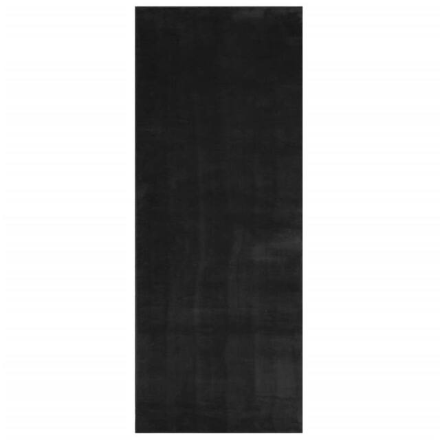 Berkfield Home Rug HUARTE Short Pile Soft & Washable Black 80x200 cm - Size: Medium - image 1